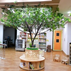 안양 성결 유치원 원형 미니벤치 느티나무